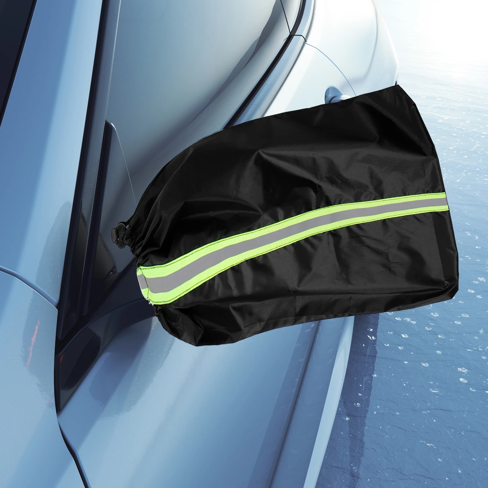 

1 set Car Side Mirror Protective Cover Waterproof Dust Rain Cap Universal Fit for All Vehicle Models Exterior Auto