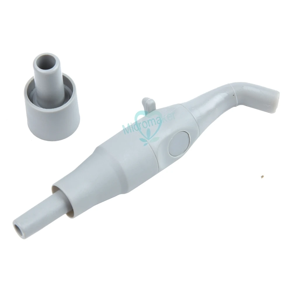 Dental Autoclavable Suction Head Tips Teeth Angle Plastic Universal Saliva Swivel Sucker Suction Handle Strong Weak Suction