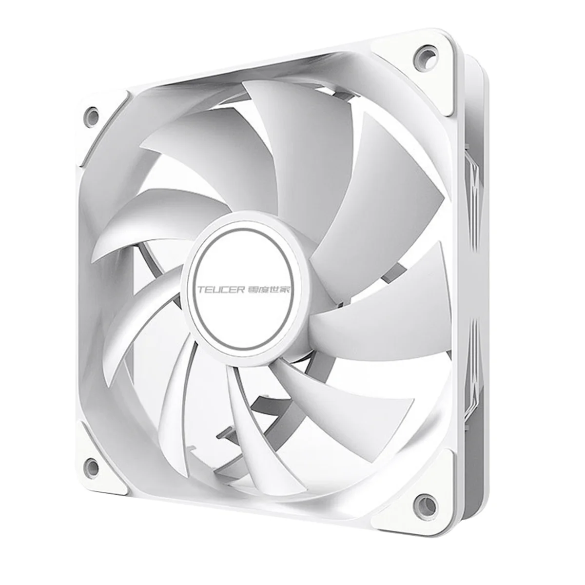 12cm Chassis Fan PWM Control 1800rpm Silent Computer Case CPU Cooler Heatsink 12cm Cooling Fan White