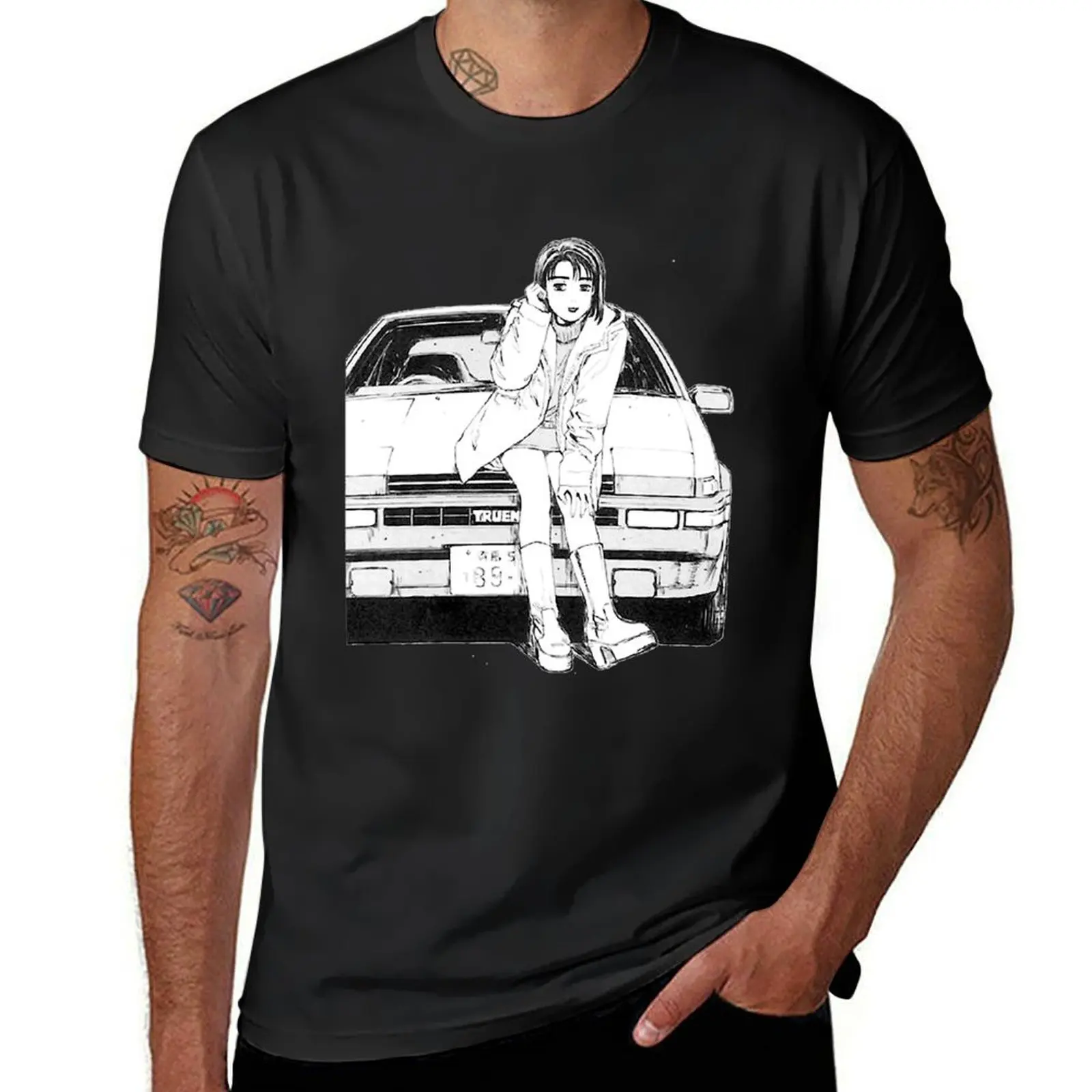 InitialD Natsuki Drift Touge Anime Eurobeat T-Shirt plus size tops sublime vintage blanks t shirts for men graphic