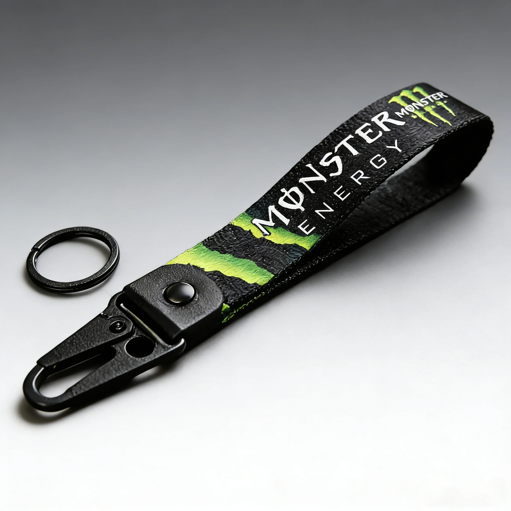 

Прочный металлический кожаный брелок Monster Energy для ключей, велосипеда и сумки