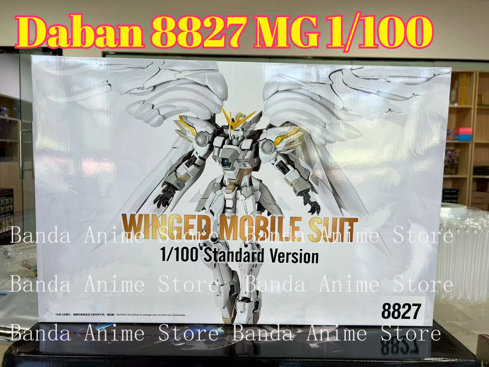 

Daban 8827 MG 1/100 Snow White Prelude Fix Model Kit XXXG-00YSW Wings Assembly Action Figures Plastic Model Robot toys gifts