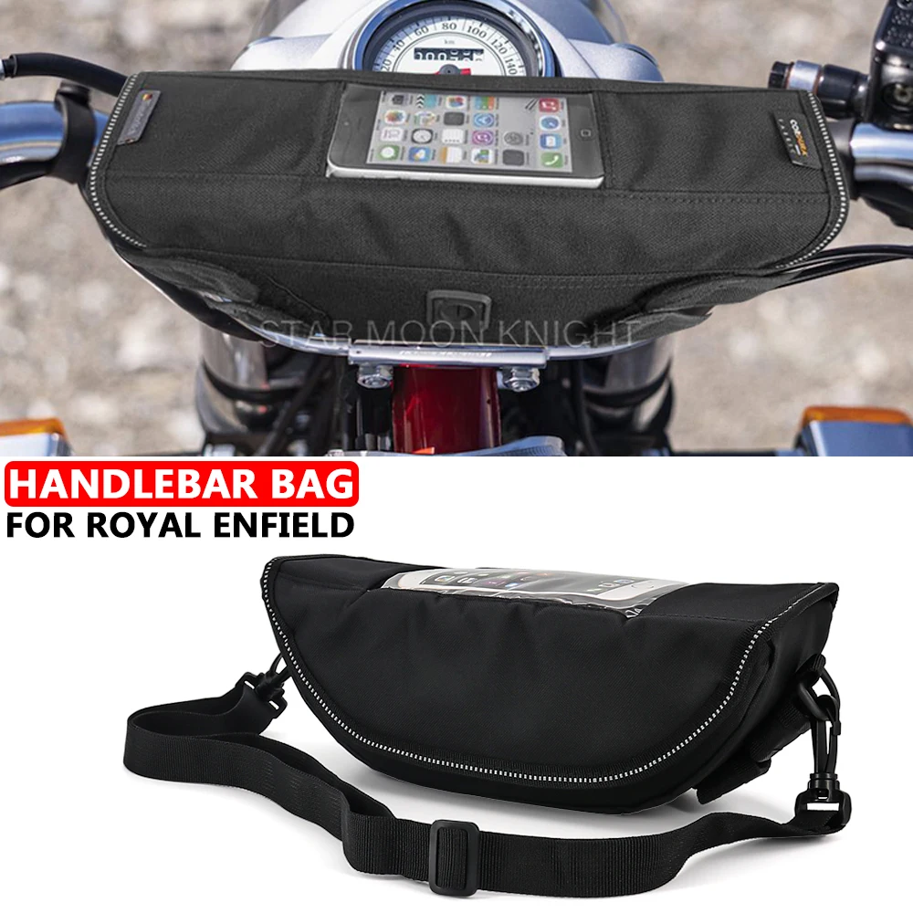 

Motorcycle Waterproof Bag Storage Handlebar bag Travel Tool bag For Royal Enfield Bullet Trials 500 Classic 500 Meteor350 Bullet