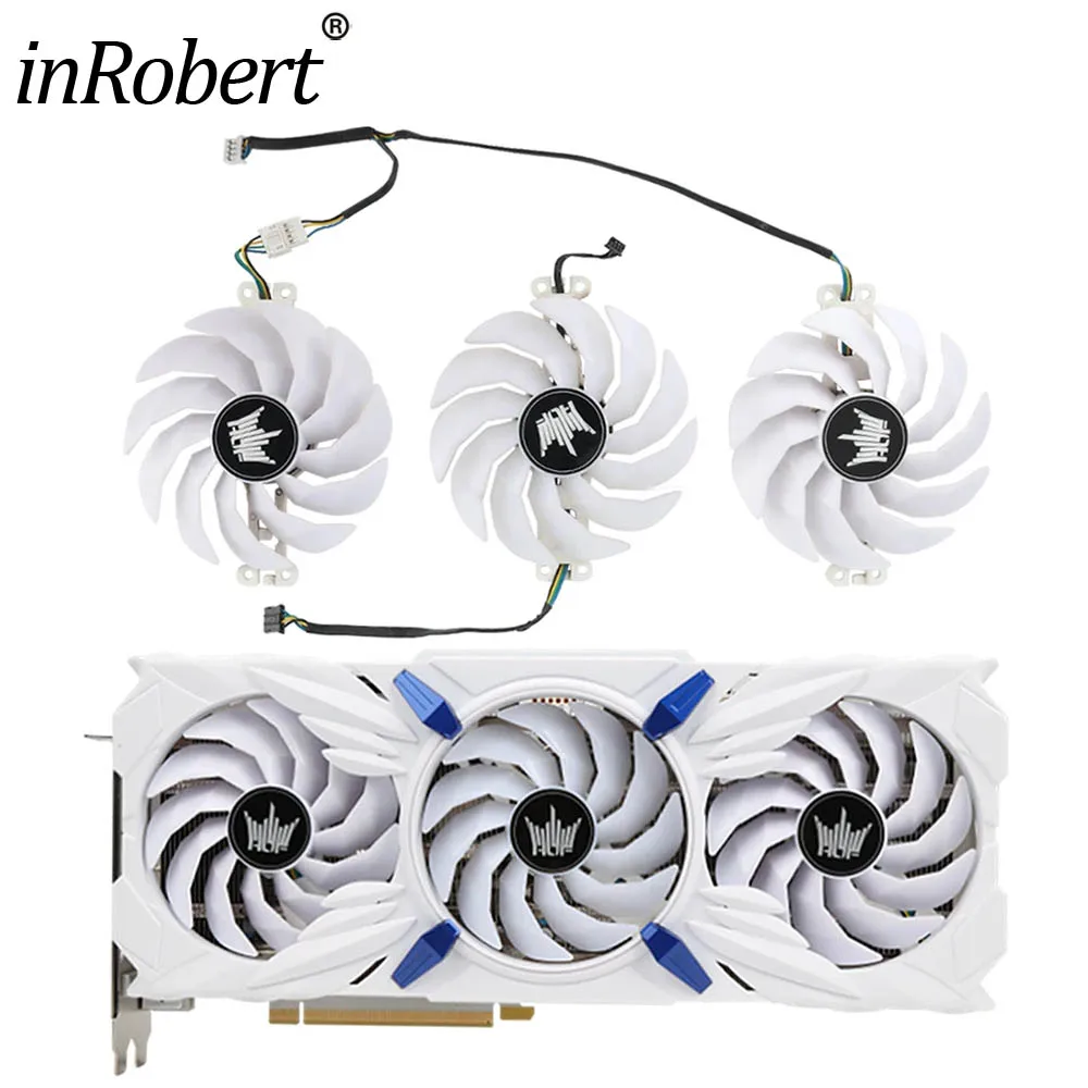 95MM RTX3070Ti Heatsink Video Card Cooling  Replace For GALAX GeForce RTX 3070 Ti HOF GPU Graphics Card Cooler with case