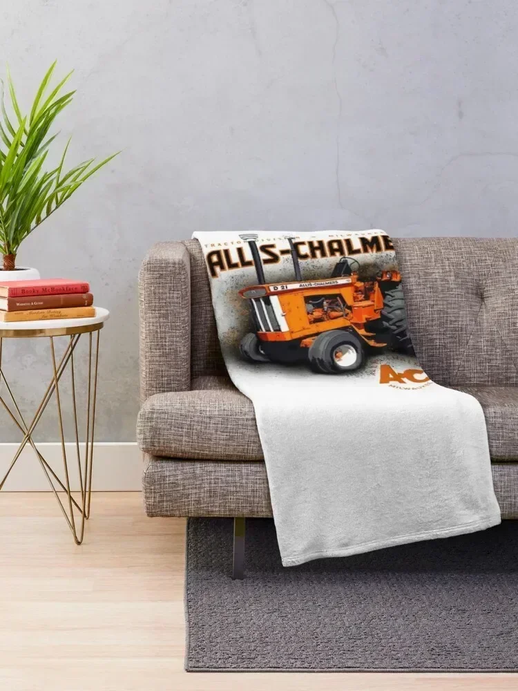 Vintage Allis Chalmers Classic T-Shirt Throw Blanket