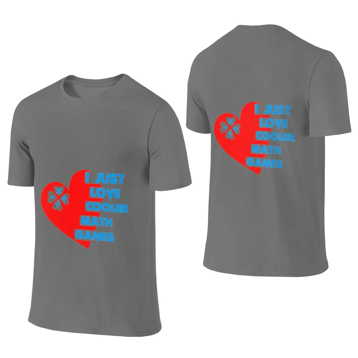 Love Cooler Math Games Flattering For All Body Types Reversible T-shirt Minimalist Vibe Everyday Versatility Basic Tee