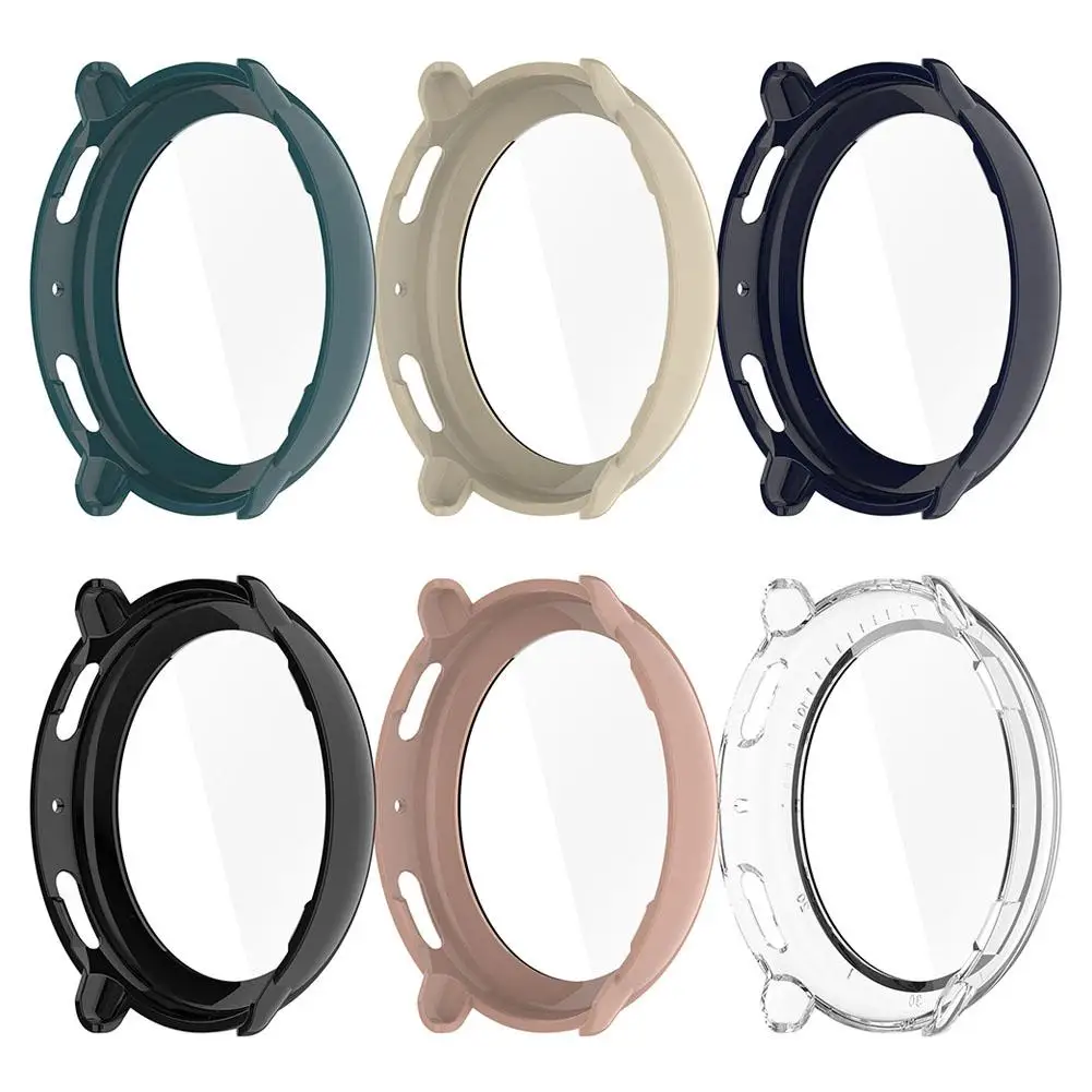 PC Tempered Glass Watch Case All Round Hard Shell Protection Perfect Fit Easy Installation Anti Fall Scratch for Smart Watches