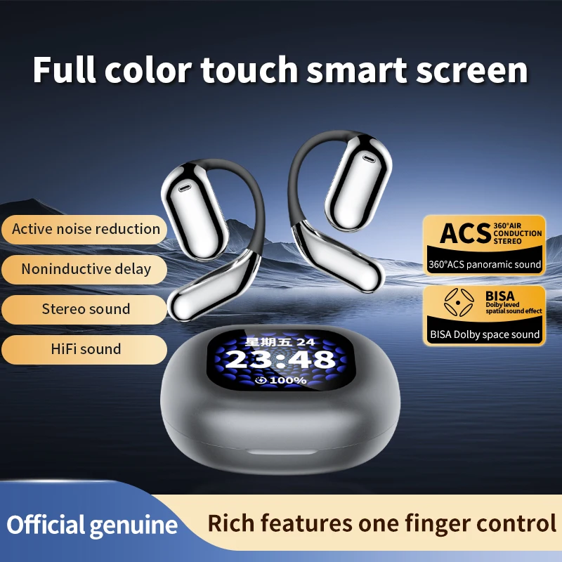 TLCRETE TSSD Q16 Pro Ows 3c مشبك الأذن الرياضة تجريب الصالة الرياضية اللياقة البدنية إلكترونيكا ENC اللاسلكية BT سماعة سماعة مع شاشة Lcd تيم #2