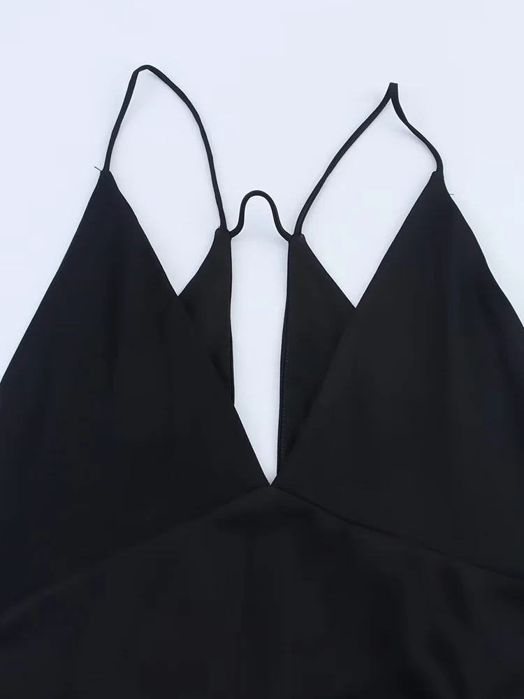 2025 Women Summer Strap Dress Fashion Solid Strapless Sleeveless Satin Female Elegant Street Party Dresses Clothing