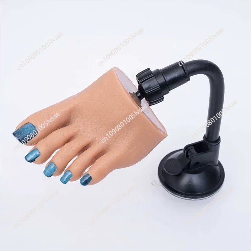 Nail Practice Half Foot Model Liquid Silicone Realistic Manicure Acrylic Mannequin Feet Training Diy Art Salon Artists