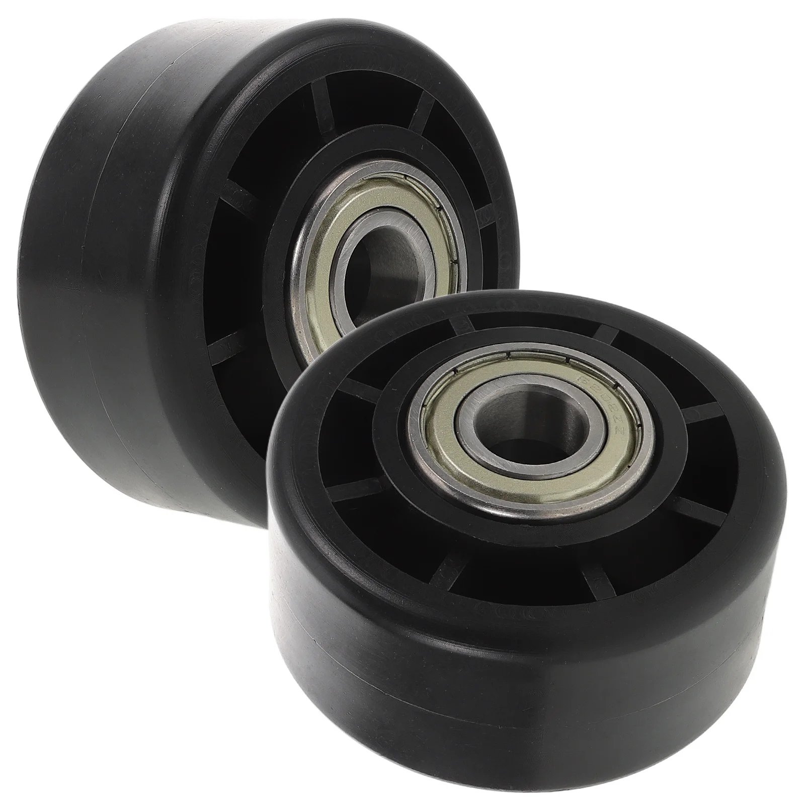 2 قطعة عجلة معدات اللياقة البدنية أجزاء استبدال الأسطوانة البلاستيكية المستقرة لصالة الألعاب الرياضية ممارسة الدراجة