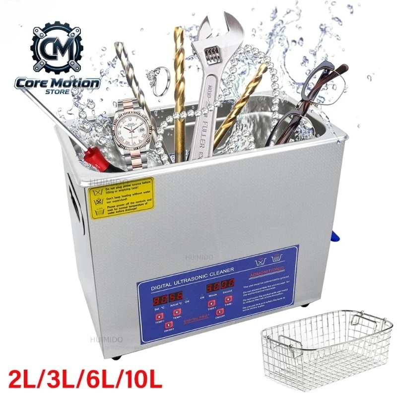 Cleaner 2L 3L 6L 10L Ultrasound Bath for Glasses Jewelry Lens Board Cleaner Washing Machine Dishwasher