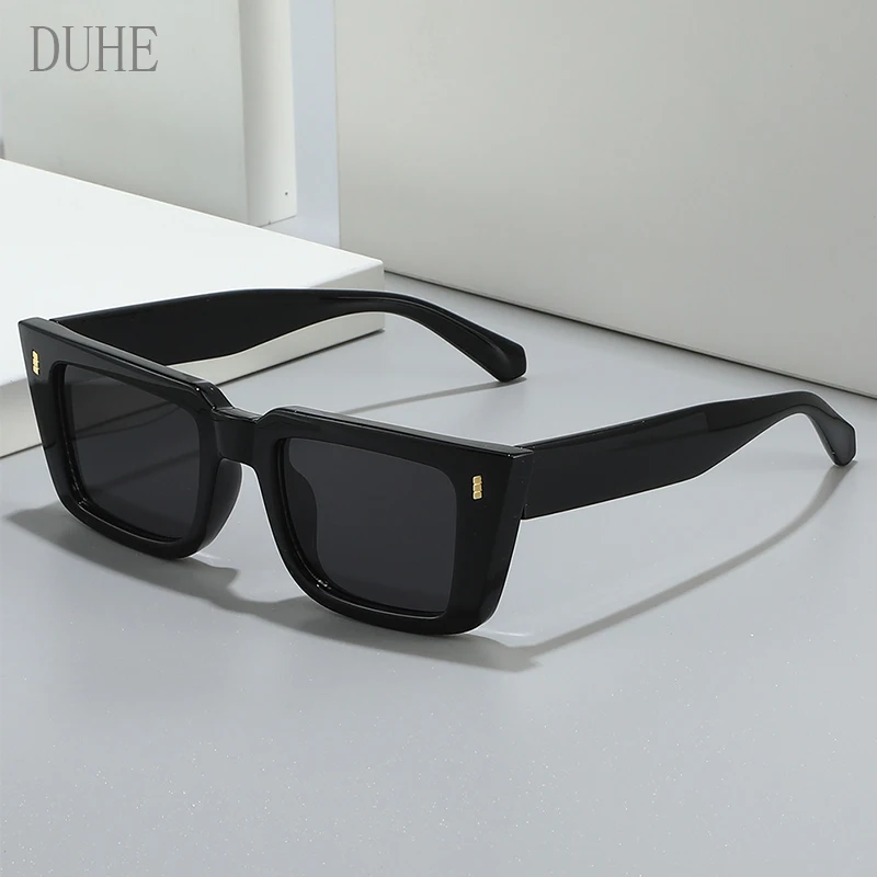 New fashionable cat-eye sunglasses, high-end travel photography sunglasses, retro square UV400 anti-UV women's sunglasses