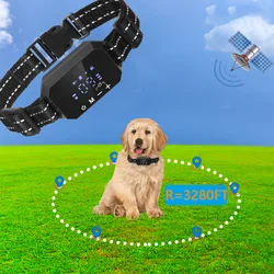 Waterproof GPS Tracker Dog Wearable Collar Locator Monitor 1000m Wireless Dogs Fence Positioning Tracker Pet Anti-Loss Special