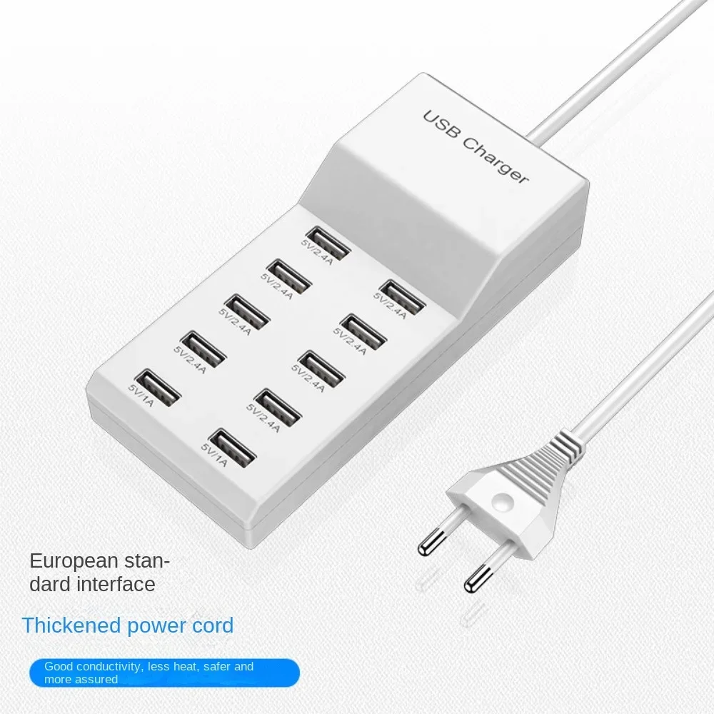 شاحن USB متعدد المنافذ شحن سريع 50 وات شاحن ساعة للهاتف المحمول مناسب لهاتف Apple Huawei