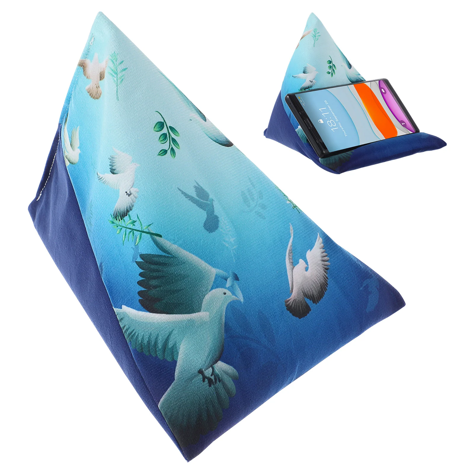 Cute Reading Pillow Multi Angle Phone Stand Cloth Material Soft Design Free Hands Watching Movies Smartphones