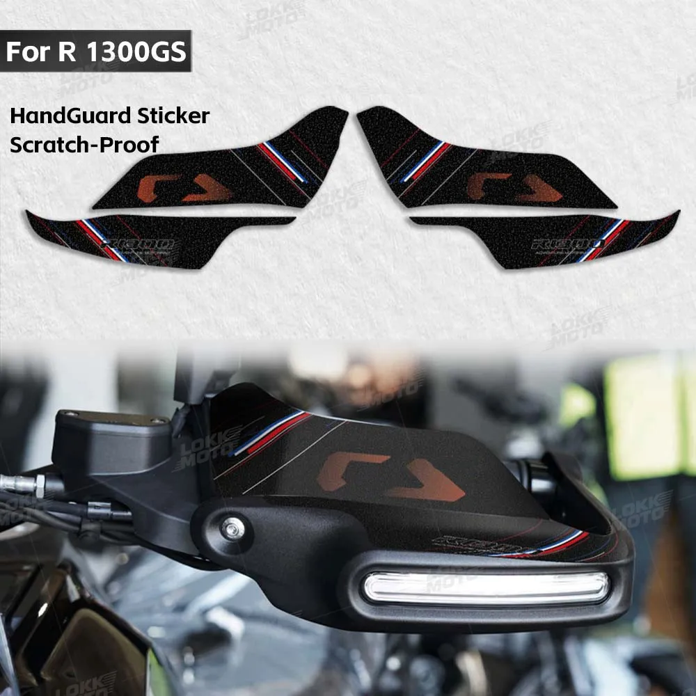 For R 1300 GS R1300GS 2024 2025 2026 Motorcycle Hand Guard Spoiler Sticker Triple Black Protection Decal Anti-scratch Waterproof