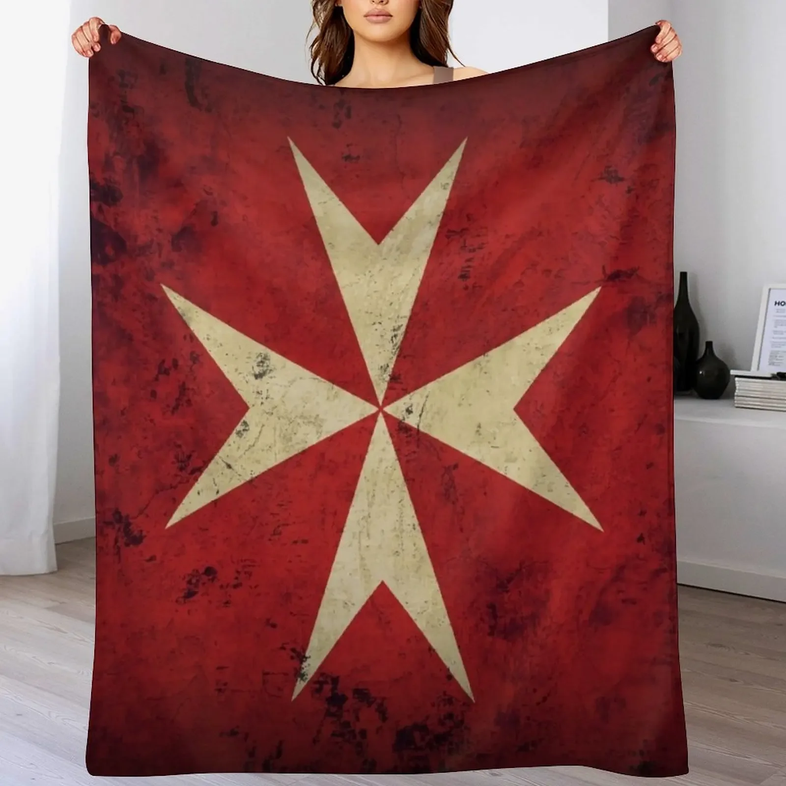 

Order of Knights Hospitaller Throw Blanket Warm Throw Blanket Gift for Anniversary