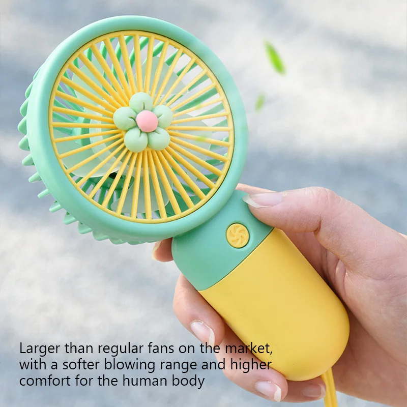 Mini Portable Handheld Fan USB Rechargeable Air Cooler Summer Outdoor Camping Travel Hand Cooling Refrigeration Ventilation Fans