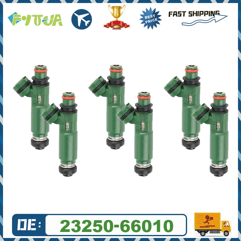 

6pcs Fuel injector 23250-66010 for Toyota Landcruiser 1FZ-FE FZJ78 79 105 2320966010 Auto Parts Car Engine Injector nozzle Fuel