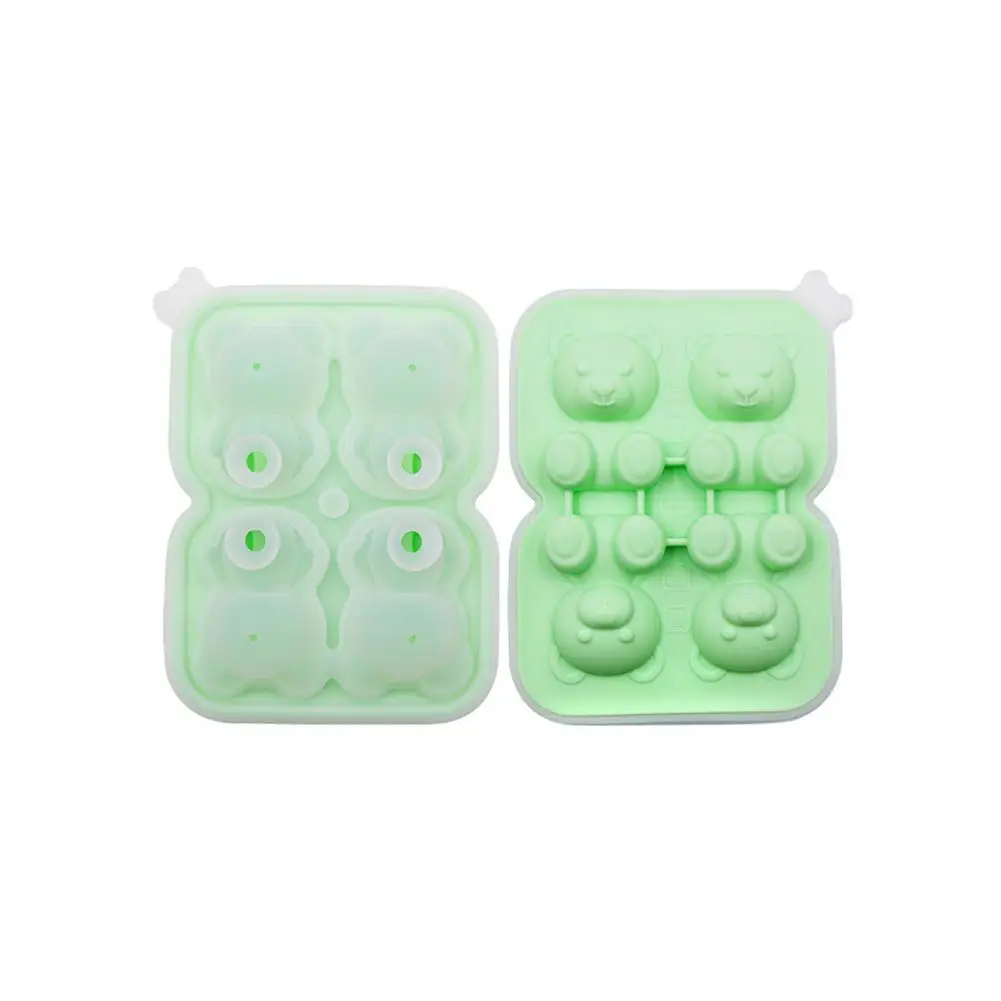 

Ice Cube Mold Flexible Silicone Bear Ice Mold for Drinks Candy Chocolate 3d Diy Ice Cube Tray for Coffee Juice Whiskey Halloween