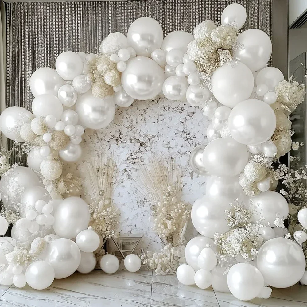 Pearl White,Balloon Arch Kit,Wedding,Birthday Party,Anniversary,Bridal Gift Party,Christmas,Retirement,Proposal,Decoration