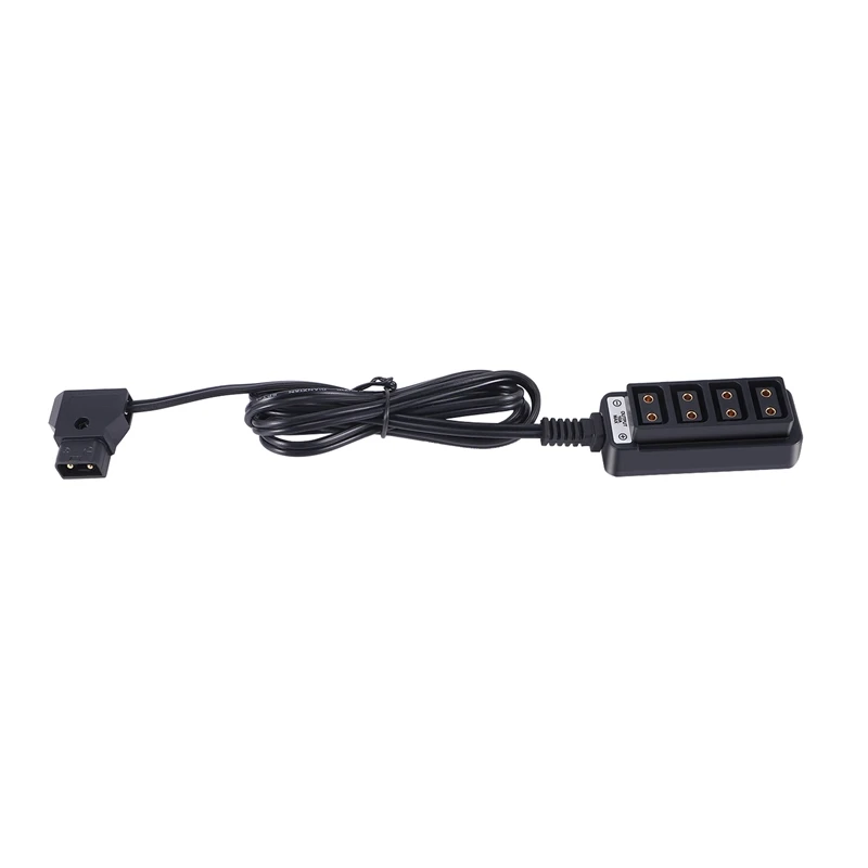 D-Tap Male To 4-Port P-Tap Female Camera Power Supply Distributor DTAP Fourway Splitter