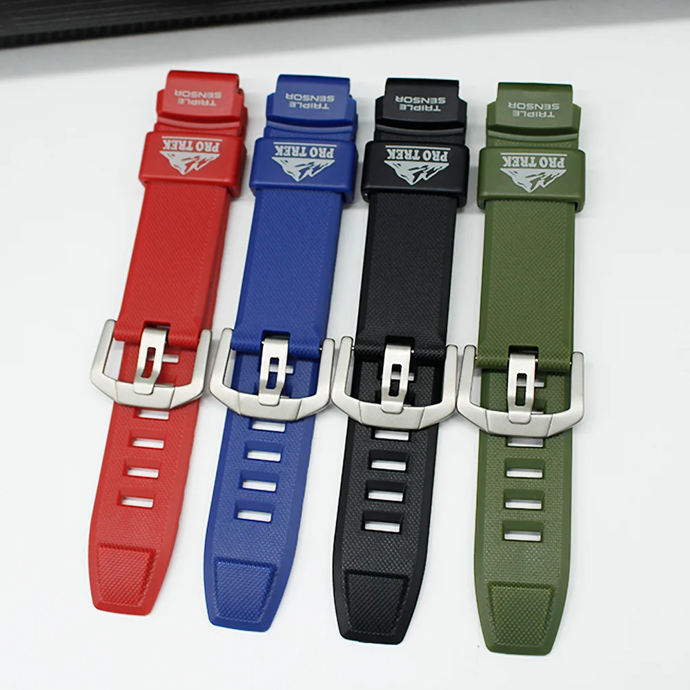 Pulseira de relógio para PRG-200 PRW-2000 pulseira de relógio de borracha macia tpu acessórios de relógio vem com ferramentas