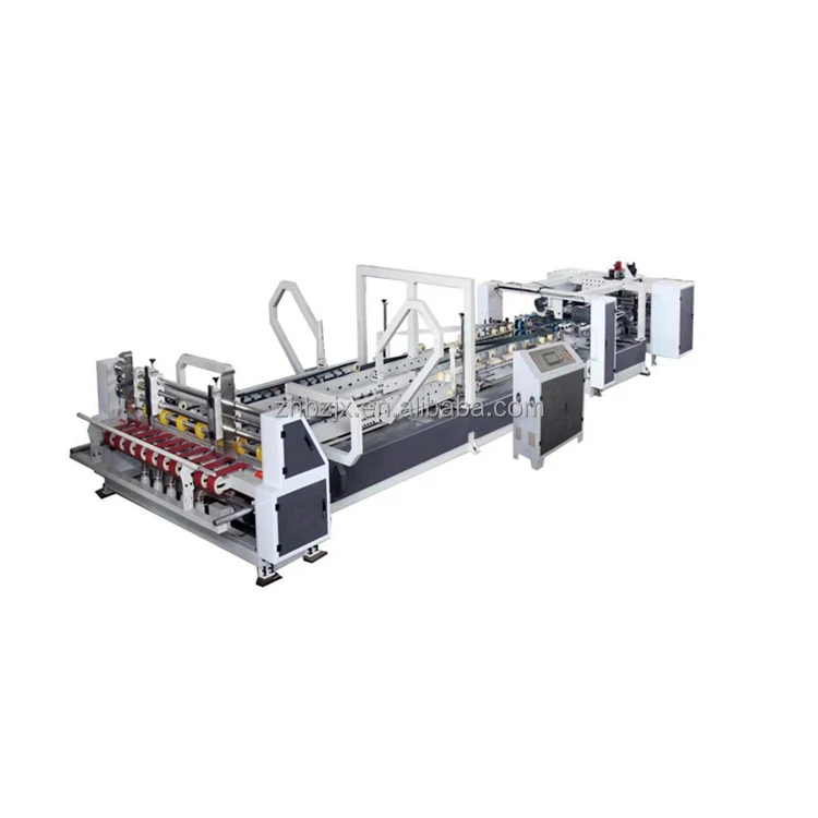 

ZHENHUA DZ High Quality Folder Gluer Carton Box Making Automatic Folding Box Gluing And Stapling Machine