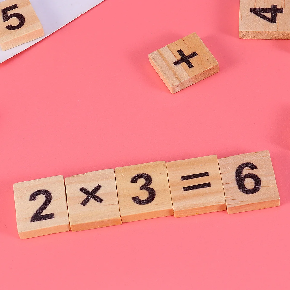 100 pezzi 18x20mm numero puzzle blocchi di legno per bambini prima educazione numero gioco bambini gioco blocchi di legno