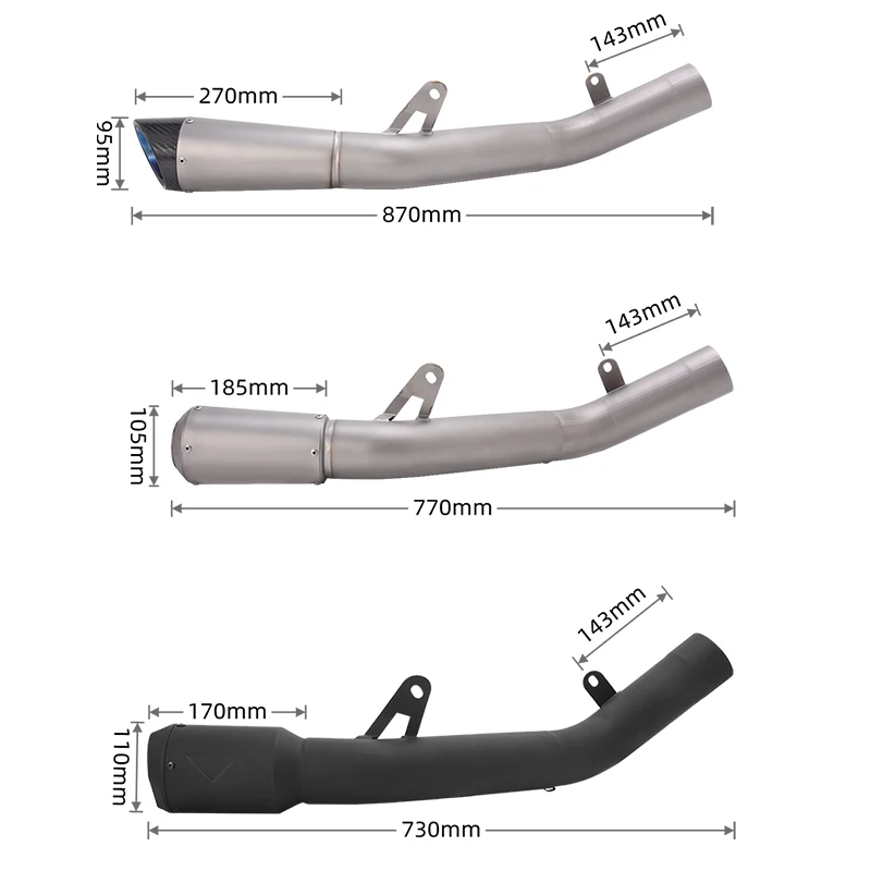 Motorcycle Exhaust Systems Middle Link Pipe Escape Titanium Alloy Muffler CNC Slip On For kawasaki ZX10R SE ZX10RR 2021 - 2027