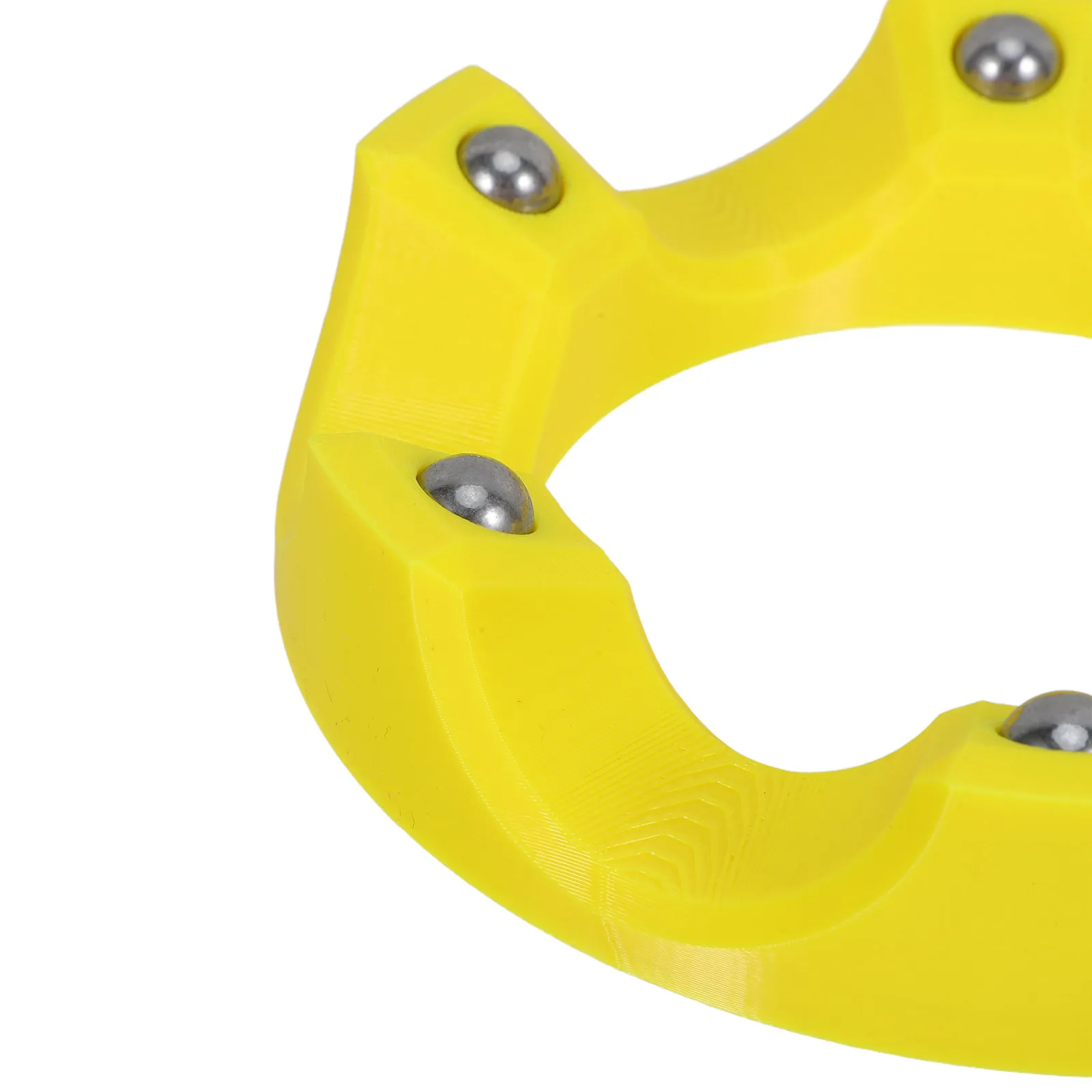 360 Degree Rotating Bowling Ball Holder Stand Yellow Non Slip Scratch Free Ball Cup Polisher Accessory Display Rack