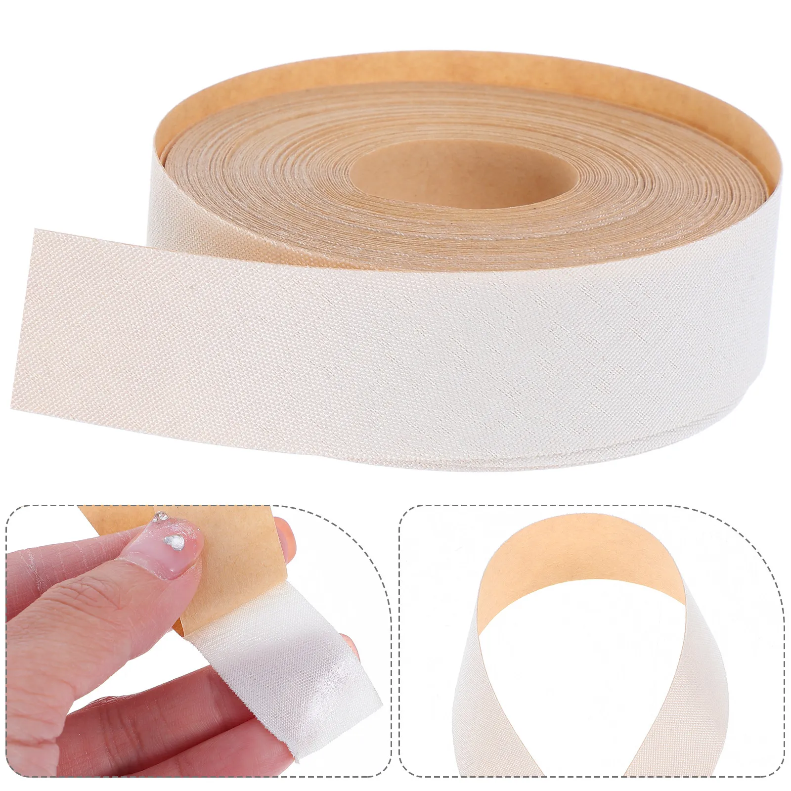 

2 Rolls Soft Fabric Lampshade Edging Band Strip Self Adhesive for Lamp Cover Edge Reinforcement Craft Decoration DIY Home