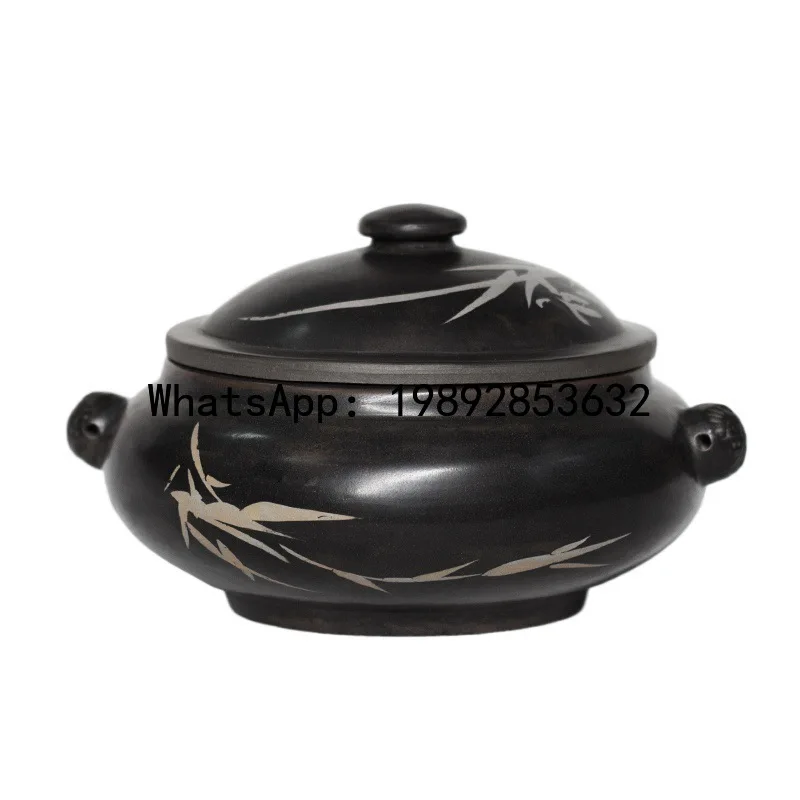 

Xl purple clay small steam pot chicken steam pot for homemini steam pot ceramic water-proof stew