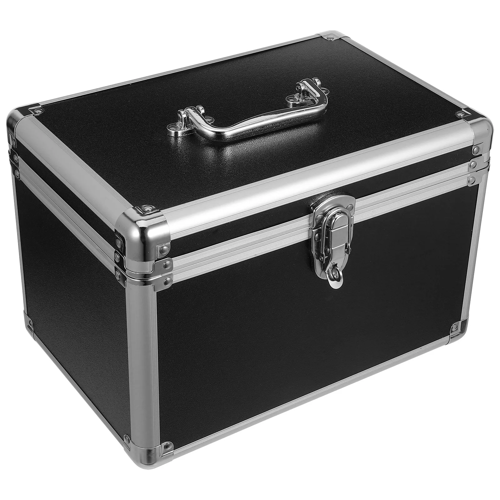 

Портативный металлический кейс из алюминиевого сплава с надежным замком, усиленными углами и ручкой для переноски – идеален для путешествий, дома и мастерской