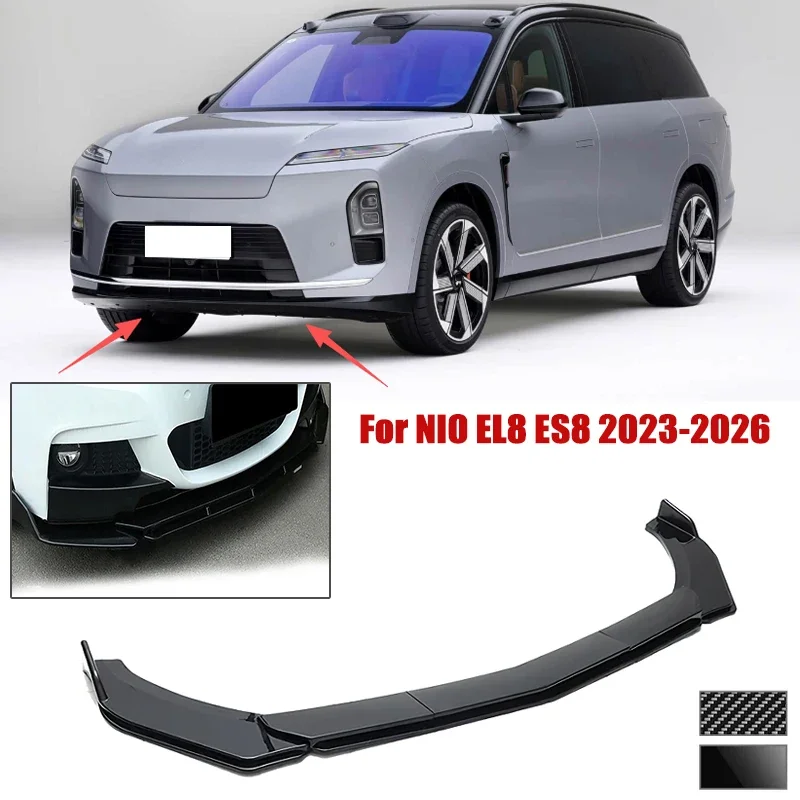5pcs Front Bumper Shovel For NIO EL8 ES8 2023-2026 Spoiler Front Bumper Deflector Anti Scratch Protection Device Accessories