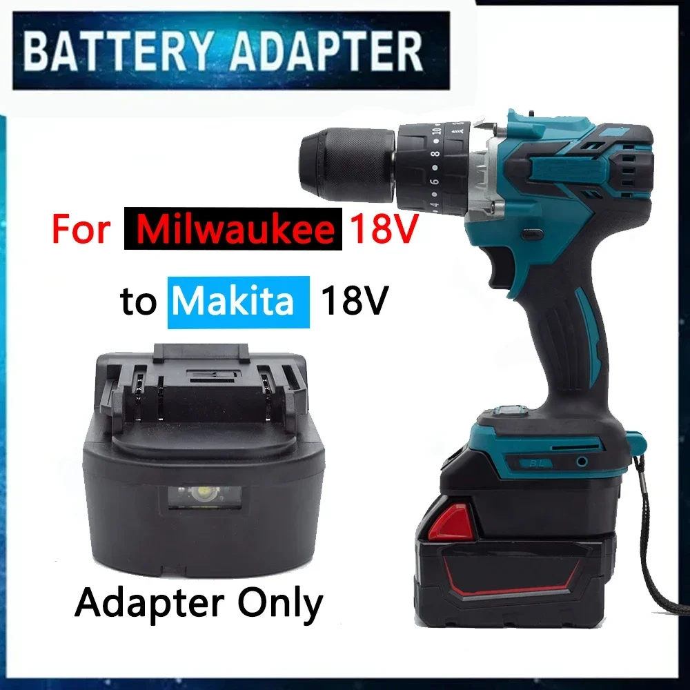 

Адаптер аккумулятора ML20MK для Milwaukee 18V Li-Ion Battery to Makita BL 18V Аккумуляторная дрель (только адаптер)
