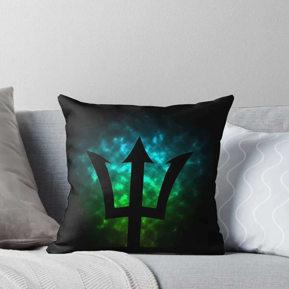 

Trident / Poseidon / Percy Jackson Throw Pillow bed pillows Ornamental Pillow Pillow Covers Decorative