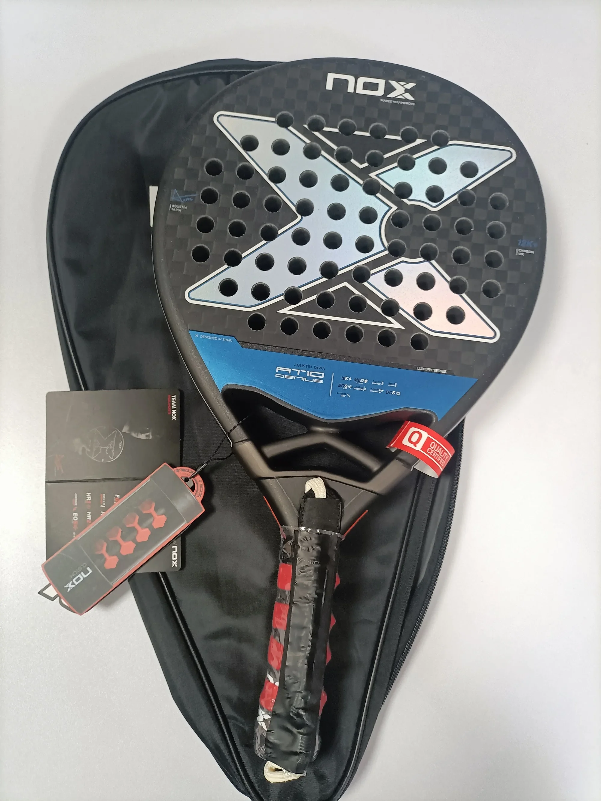 Nueva Pala Padel, raqueta de tenis profesional de fibra de carbono con cara suave, equipo deportivo al aire libre para hombres y mujeres, raqueta de tabla