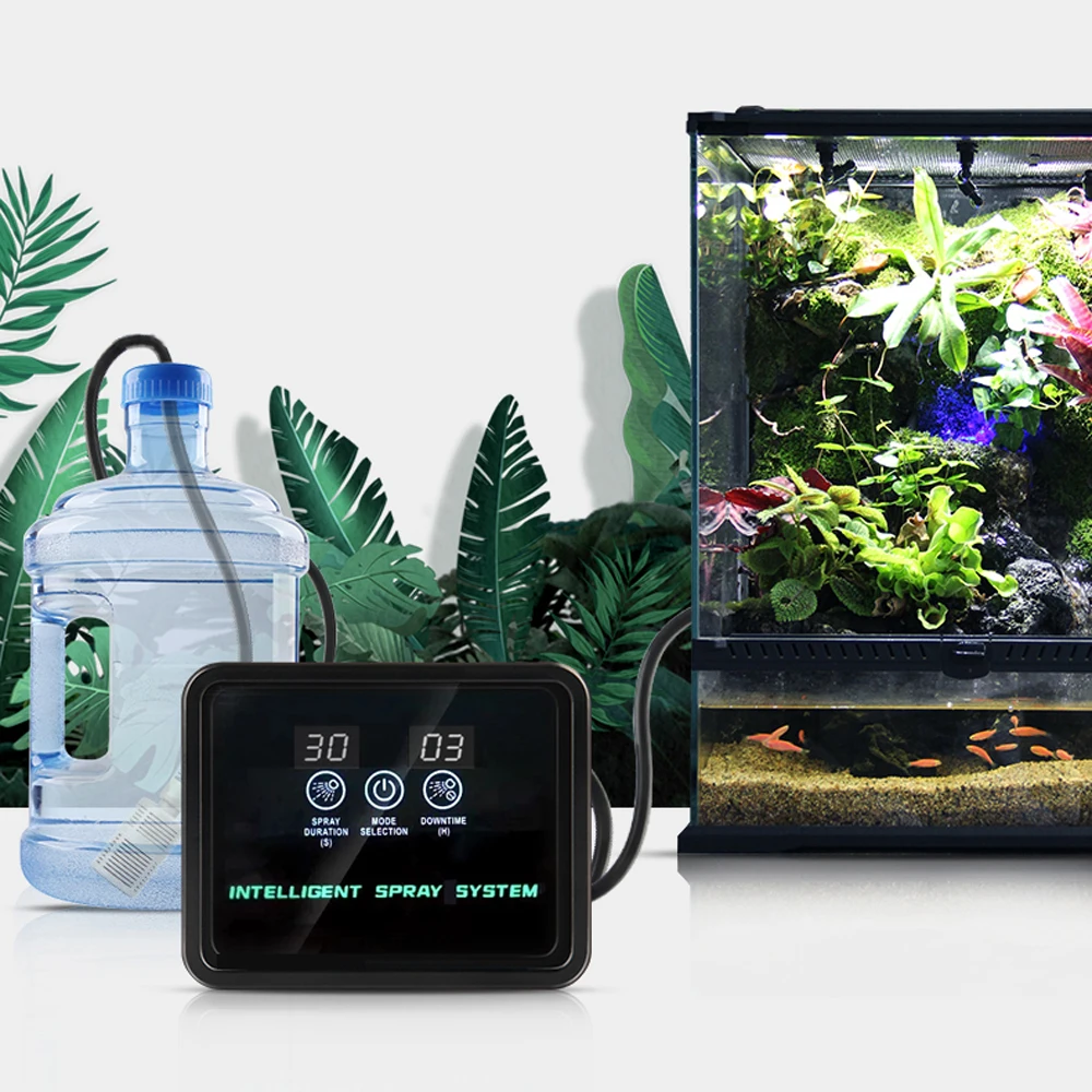 

FROGBRO Intelligent Reptile Terrariums Fogger Water Humidifier Timer Automatic Watering Indoor Mist Spray System Kits