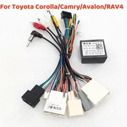 Canbus Box Decoder FT-RZ-02 For Toyota Corolla/Camry/Avalon/RAV4/ Hilux/Sienna/16 Power Harness Wiring Cable 2 Din GPS Car Radio