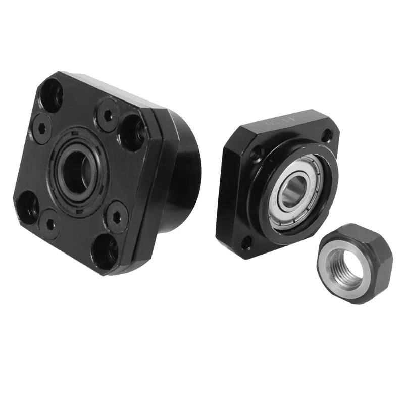

WCS-4 Pcs FK10 Fixed Side +4 Pcs FF10 Floated Side For SFU1204 Ballscrew CNC Parts Ball Screw 1204 Fk/Ff10 End Support