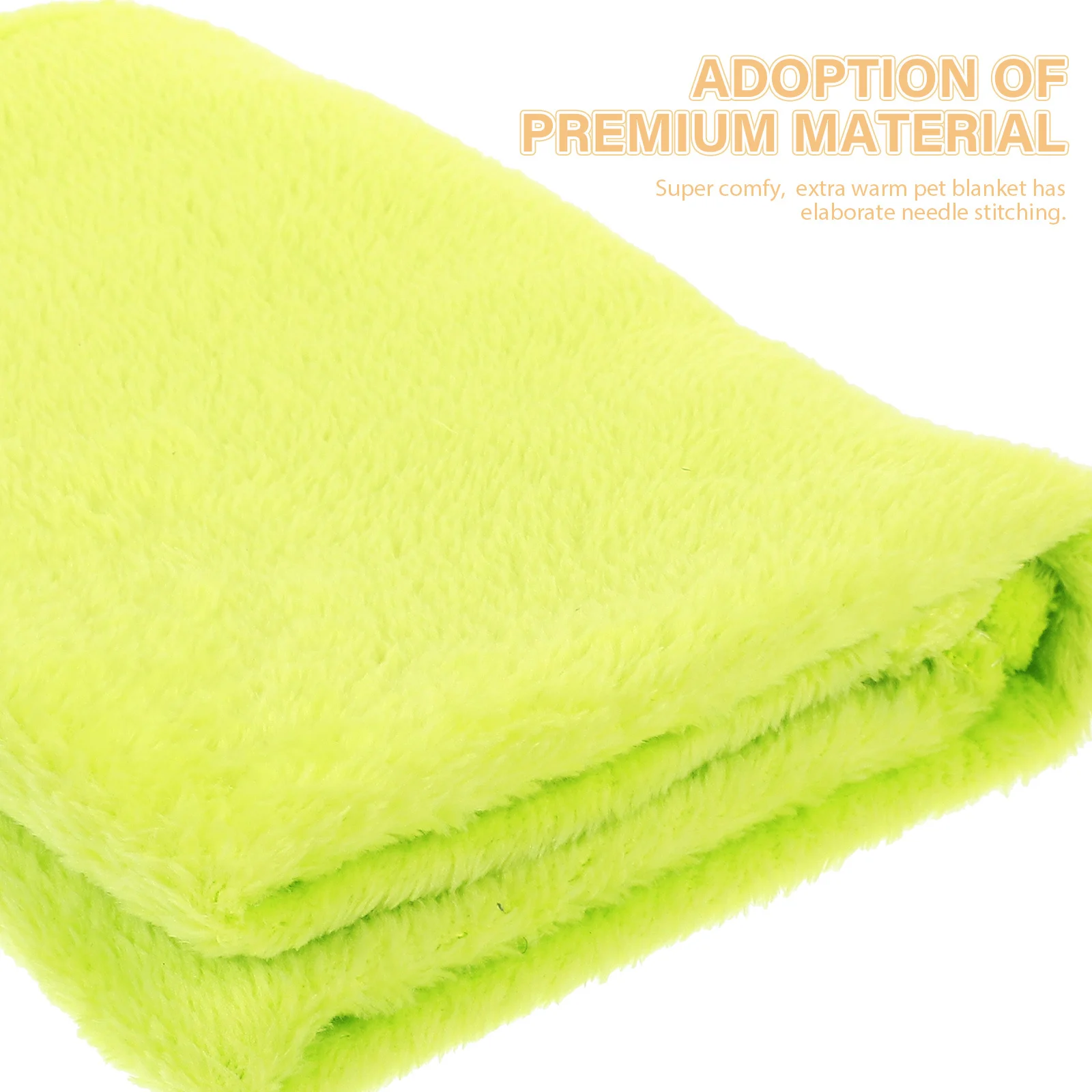 

Flannel Pet Blanket Soft Fleece Warm Bedding For Small Animals Cozy Lightweight Solid Color Fruit Green Home Textile Cover