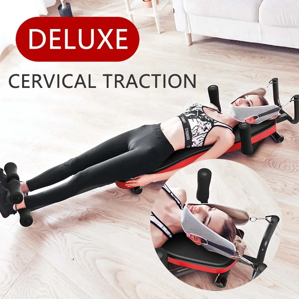 Increasing Long and High Artifact Leg Pulling Tensioner Fitness Home Cervical Spine Lumbar Traction Upside Down Inversion Table