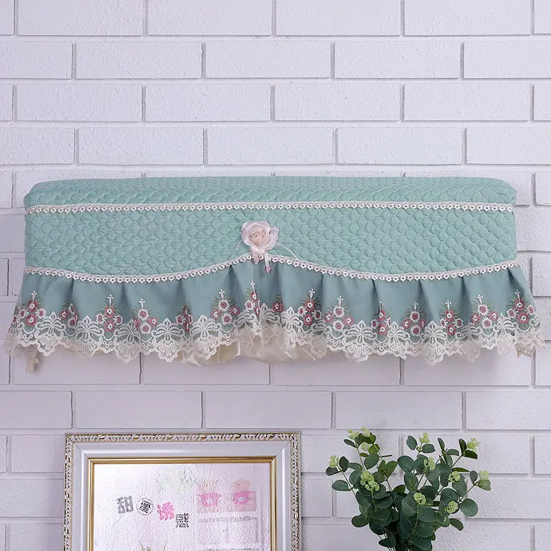 Floral Air Conditioner Covers All-inclusive Dust-proof Anti-direct Blowing Protector Dust Cover Wall Mounted  Conditioning