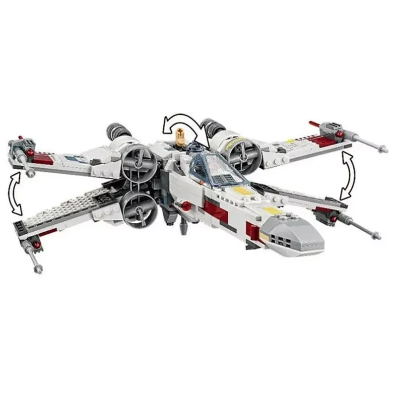 Neues MOC Space Battle X Raumschiff-Baustein-Modell, Heimdekoration, Festtagsgeschenk