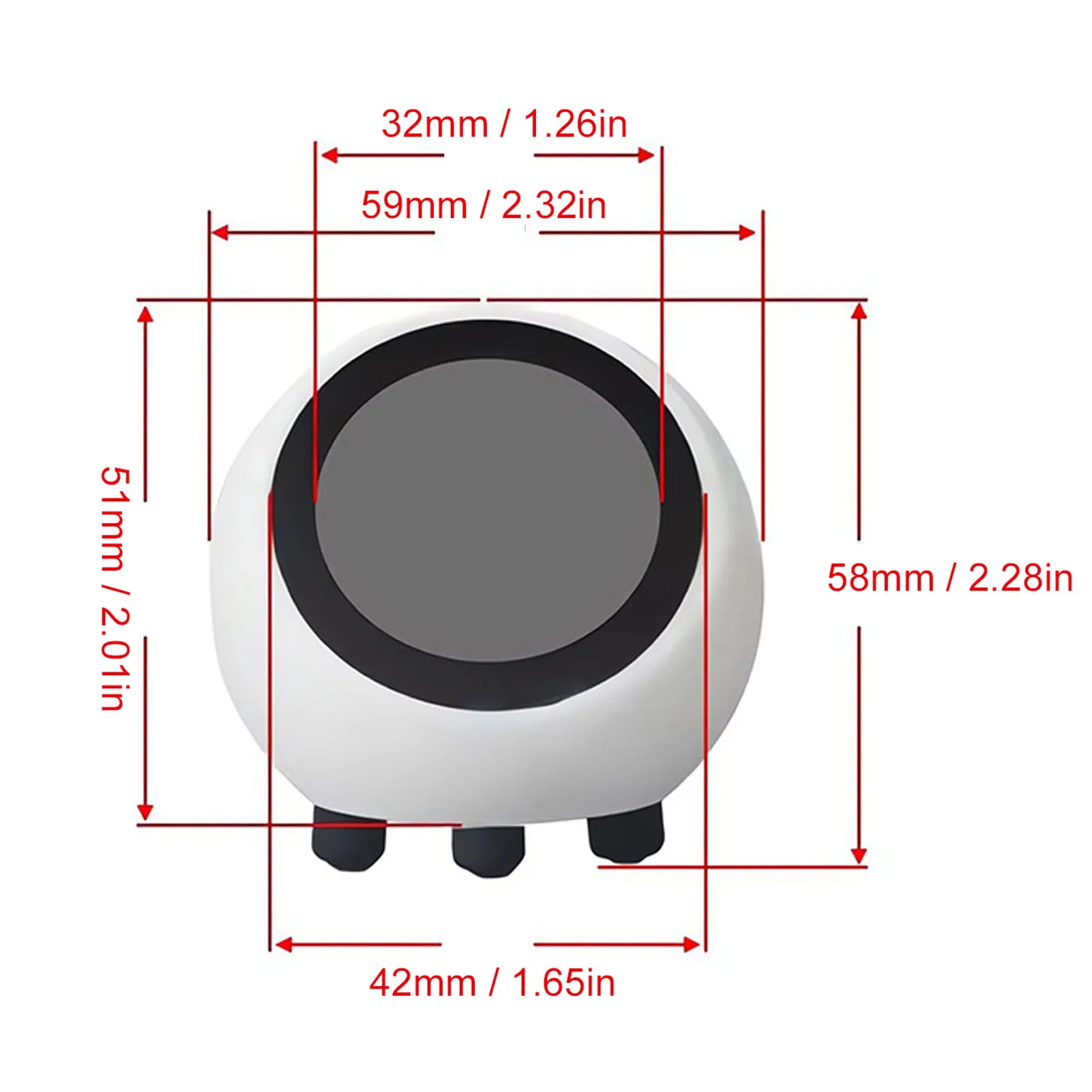 Smart Talking Robot Companion Voice Wake Up 1.28 Inch Screen for DeepSeek AI Powered Robot Toy with Bluetooth 5.0 WIFI Clock