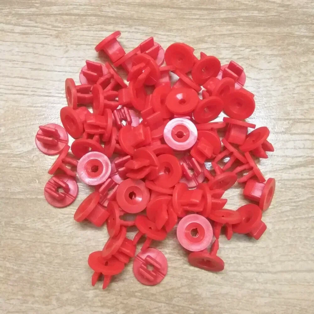 FOR FORD Under-Body Shield Nut Set Of 30 Red W702438-S300 NEW Body Bolts Bumper Fender Liner Push Retainer Fastener
