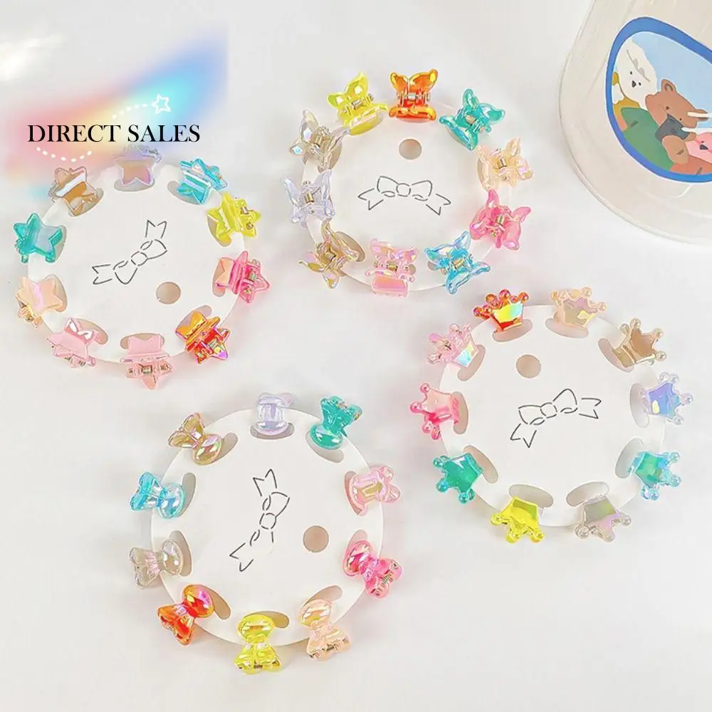 

Hair Accessories Mini Hair Claw Hair Clip Transparent Star Hair Crab Clip Hair Ornaments Barrettes Flower Mini Hair Claw