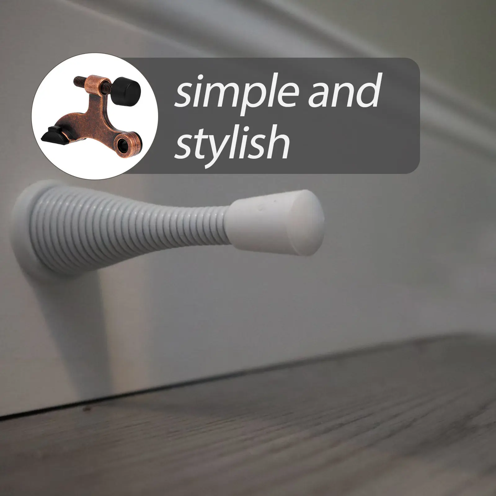 

2pcs Door Stopper Hinge Pin Adjustable Heavy Duty Door Stops For Hinge Mount Wall Protector Alloy Door-Mounted Stopper